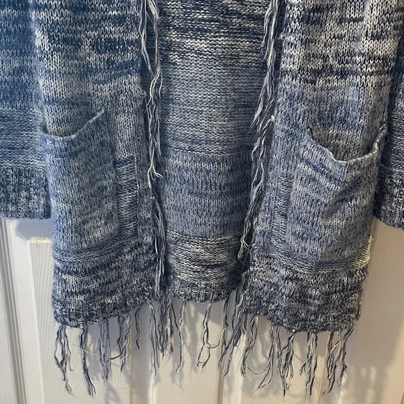 Blue Knit Women's Sweater - Picture 3 of 5